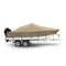 Eevelle Windstorm Boat Cover V HULL Cntr Console, Low or No Bow Rails w/Outboard 20' 6in. L 102in. W Khaki WSVCC20102B-KHA - alternate 1